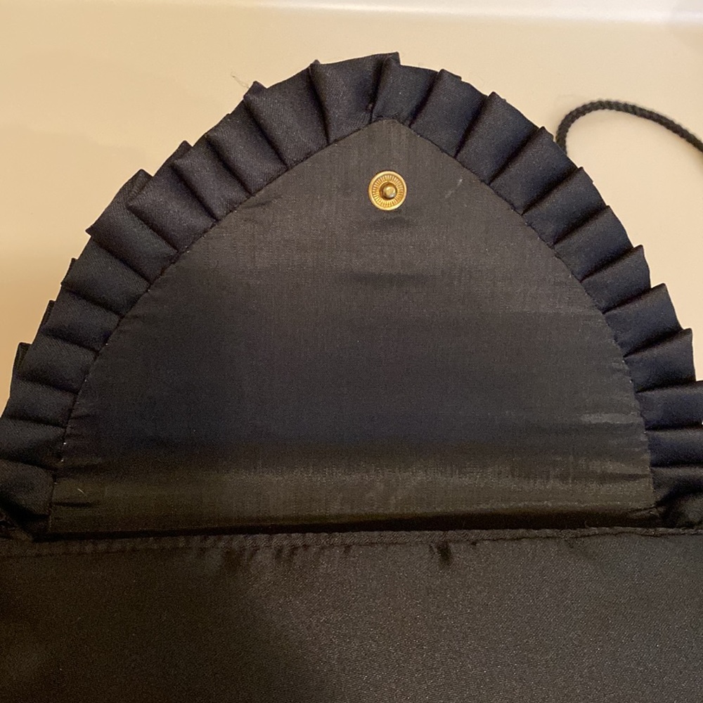 Milor Black Satin Evening Bag - Picture 5 of 12